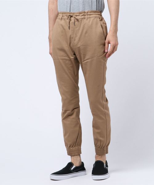 8YARDS ハチヤーズ　ストレッチ　ジョガーパンツ　ベージュ THISIS パンツ ストレッチ ジョガーパンツ メンズ : ZOZOTOWN