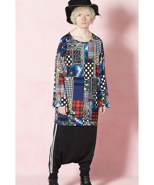 通販大得価 tシャツ Tシャツ パッチワーク風カットソー -メガビッグ- ZOZOTOWN PayPayモール店 - 通販 - PayPayモール 在庫セール