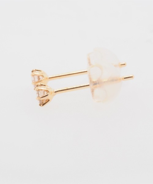 ピアス 「サンプル品セール」プラチナ・K18　一粒　ダイヤモンド　ピアス レディース_6