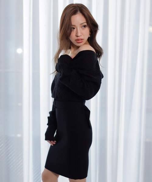 LIP SERVICE（リップサービス） ワンピース ケーブルカシュクール