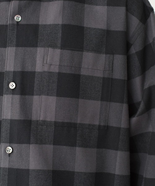 Blanc YM シャツ ブランワイエム / Cotton Silk Wide Shirt
