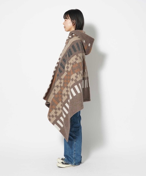 ポンチョ Recycled Wool Poncho Recycled Wool Snow