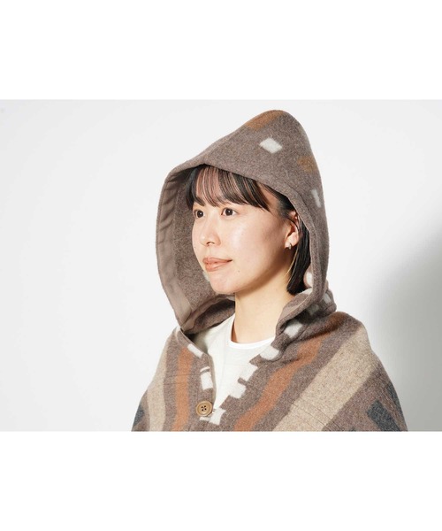 ポンチョ Recycled Wool Poncho Recycled Wool Snow