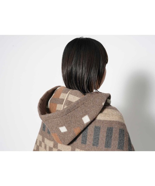 ポンチョ Recycled Wool Poncho Recycled Wool Snow