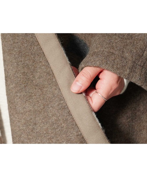 ポンチョ Recycled Wool Poncho Recycled Wool Snow