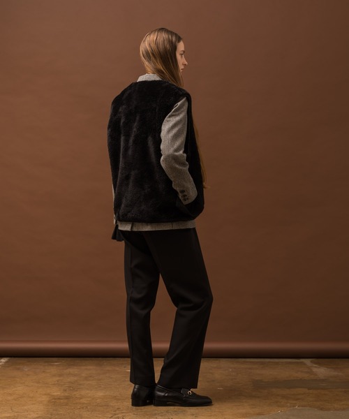 Allumer（アリュメール） ベスト ジレ シンセティックファーミリタリー