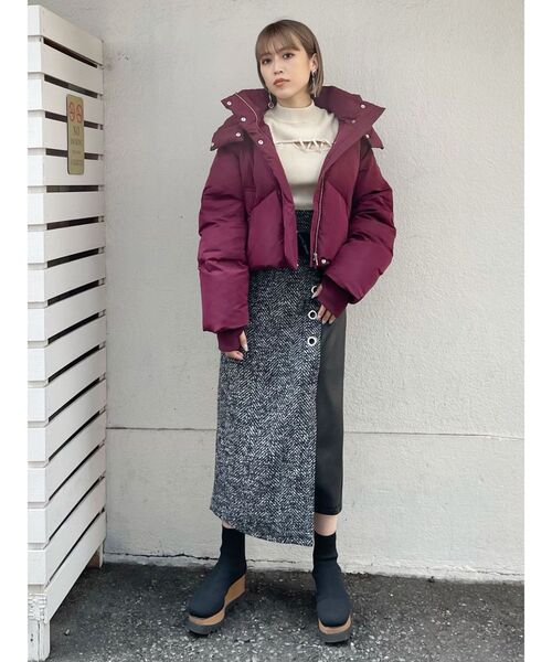 MURUA ムルーア デザインウエッジソックブーツ ムルーア MURUA ウェッジソックブーツ （ブラック