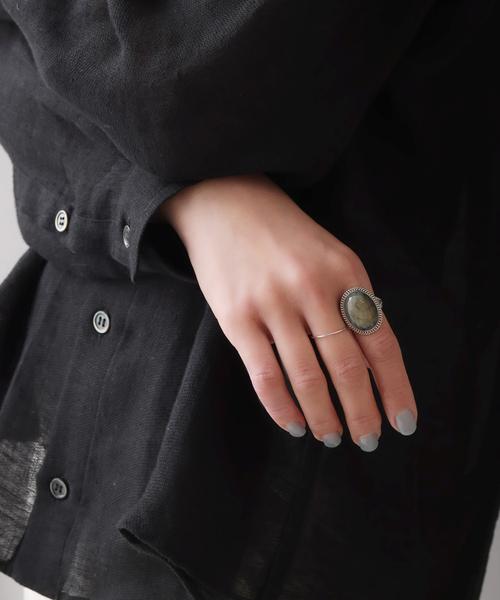 【最終価格】 LILAS ラブラドライトリング SV Lilas 指輪 リング 「追加」「SAMH by LILAS」ラブラドライト
