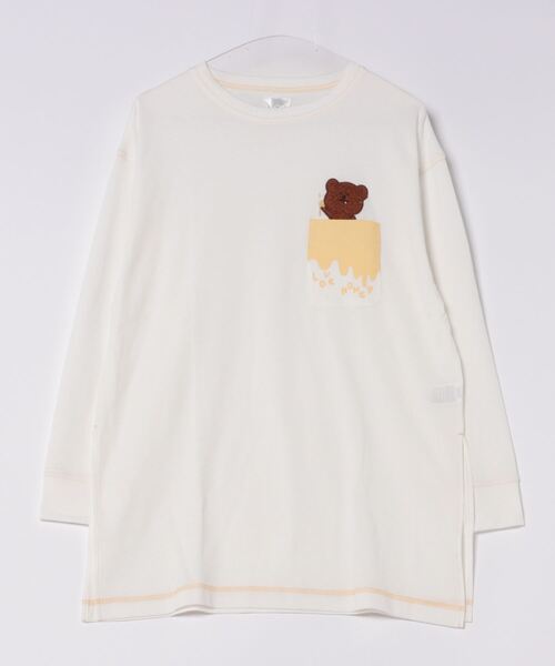 tシャツ 「LIVERY/ライブリー」　はちみつ大好きクマロンT　アニマルシリーズ レディース