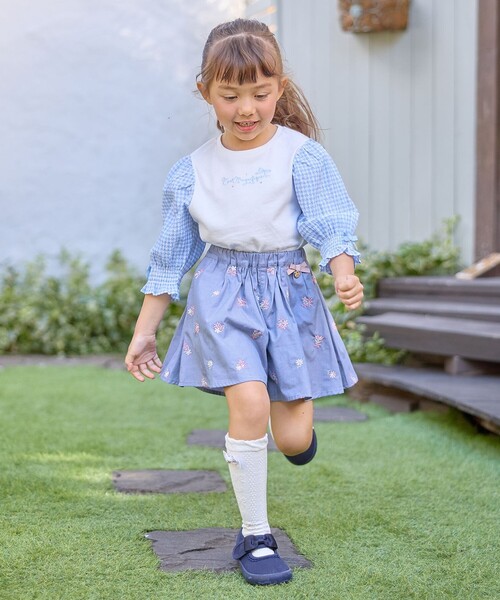 花柄キュロット 花柄 キュロットスカート スカート ショートパンツ付き フレア