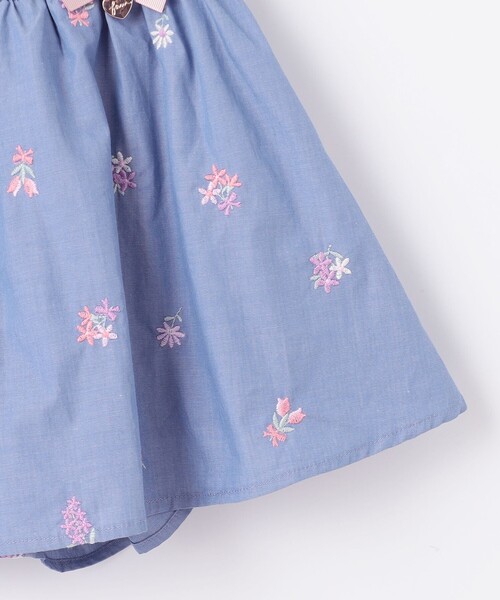 any FAM パンツ フラワー 刺繍 キュロット キッズ 子供服 女の子