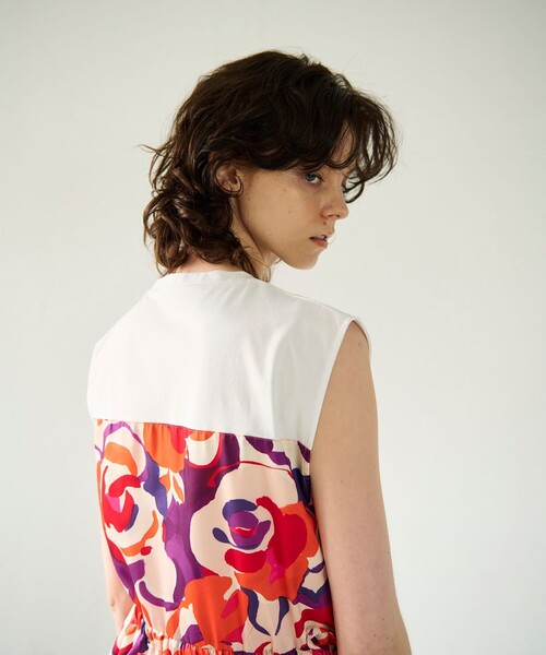 GRACE CONTINENTAL tシャツ ペイントカラープリントトップ