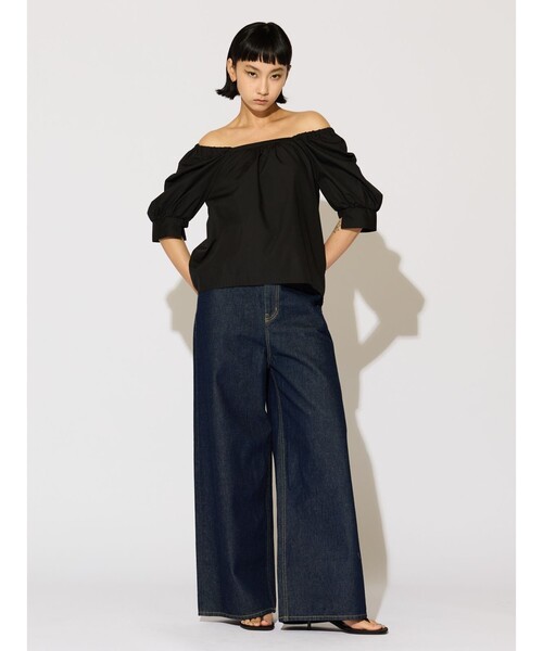 ブラウス シャツ MIDIUMISOLID for Ladies 2WAYトップス レディース MIDIUMISOLID ブラウス シャツ for Ladies 2WAYトップス
