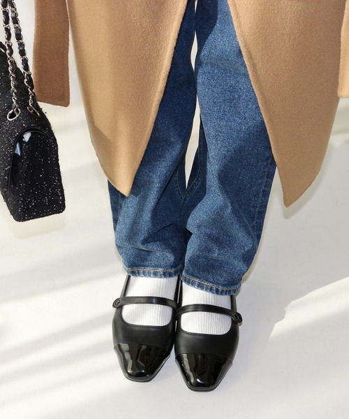 パンプス トゥキャップストラップフラットシューズ「低反発スポンジ入り」 | Fin | 12