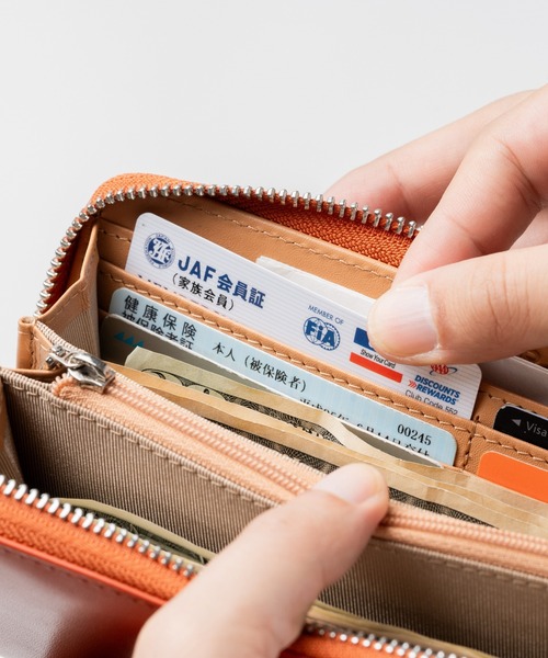 MURA（ムラ） 長財布 財布 牛革 スキミング防止機能付き YKKラウンド