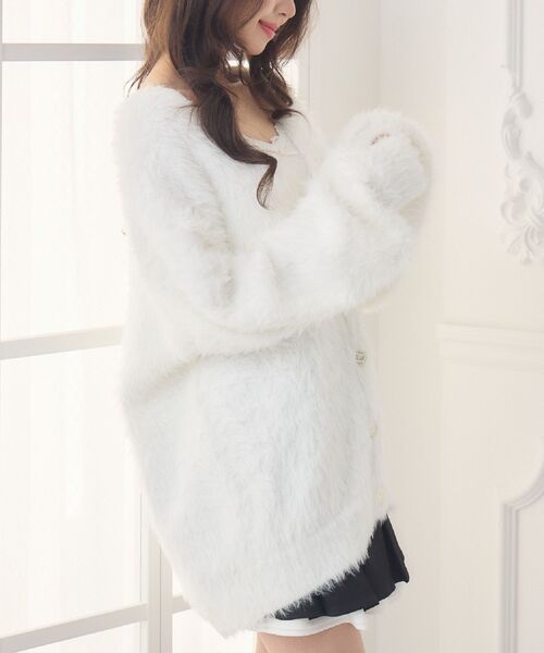 Emsexcite（エムズエキサイト） カーディガン BIGシャギーカーデ