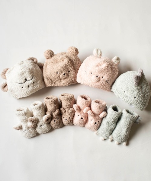mocmof（モクモフ） 靴下 マシュマロニット アニマル ソックス キッズ