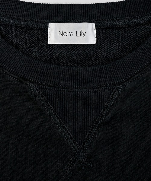 Nora Lily トレーナー スウェット 「Nora Lily」MA-1 Sleeve