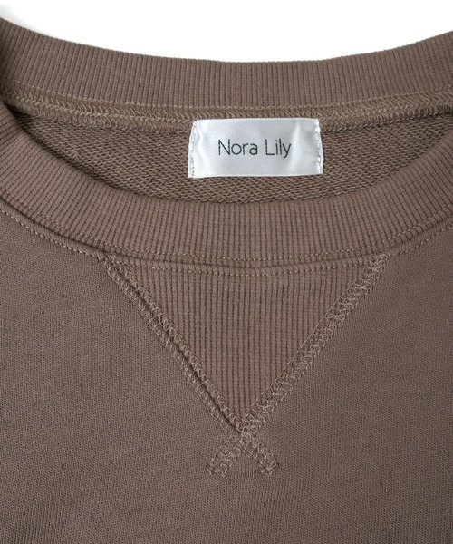 Nora Lily トレーナー スウェット 「Nora Lily」MA-1 Sleeve