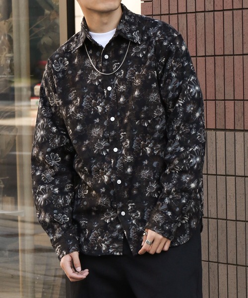 ZIP FIVE（ジップ ファイブ） シャツ ネルシャツ 総柄 プリント 綿100