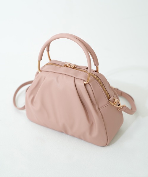 dazzlin（ダズリン） ハンドバッグ ドレープ メタルハンドルバッグ