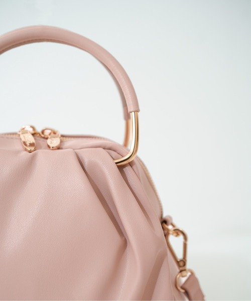 dazzlin（ダズリン） ハンドバッグ ドレープ メタルハンドルバッグ