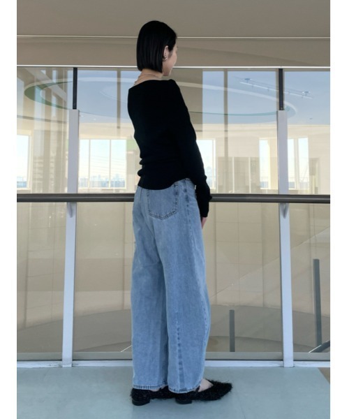Mila Owen ジーンズ デニム デニムパンツ ルーズフィットカーブ