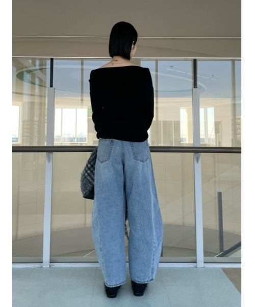 Mila Owen ジーンズ デニム デニムパンツ ルーズフィットカーブ