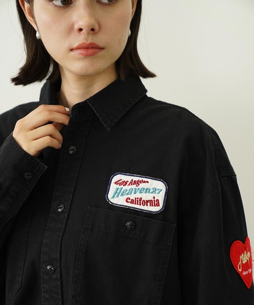 MILKFED. コート アウター PATCHED WORK SHIRT レディース