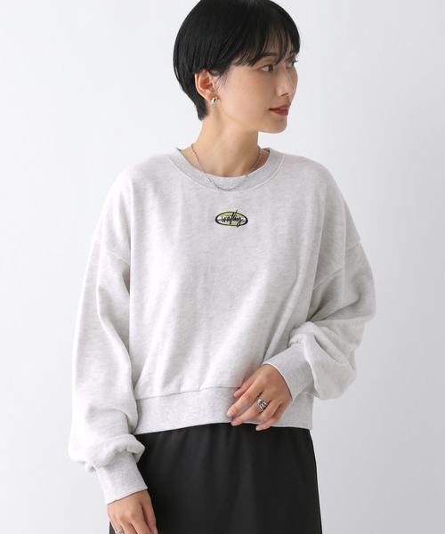ばとらむページ LEPSIM（レプシィム） トレーナー スウェット ピーチ起毛刺繍プル