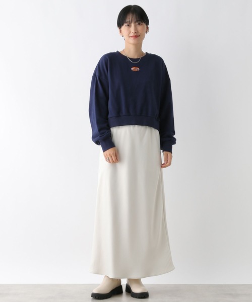 ばとらむページ LEPSIM（レプシィム） トレーナー スウェット ピーチ起毛刺繍プル