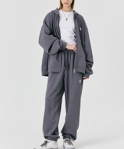 ATEEZ スウェット　パンツ　上下　wonderwall 8M1グレー アスレタ スウェットセットアップ 上下セット サッカー130cm グレー