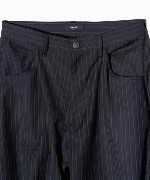 glamb（グラム） スラックス Irregular Tuck Wide Slacks / イ