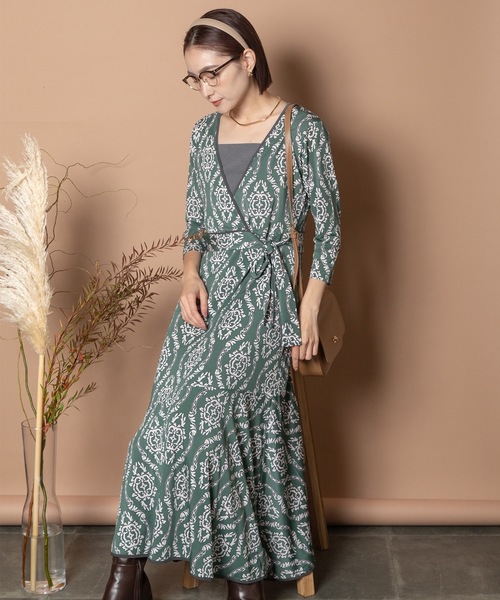 Bou Jeloud（ブージュルード） ワンピース カシュクールジャージーOP