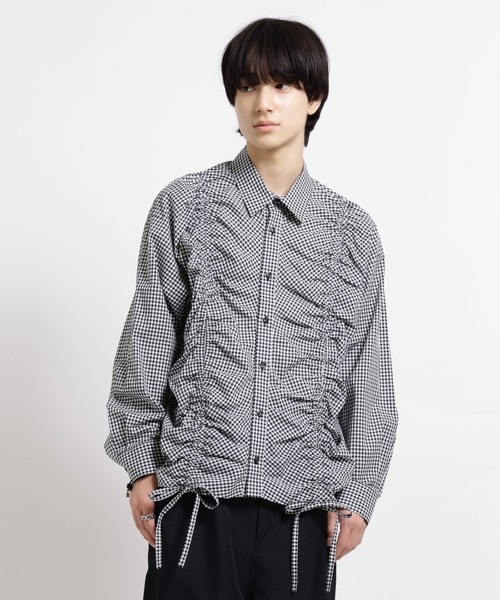 ブラウス シャツ GATHER シャツ レディース メンズ