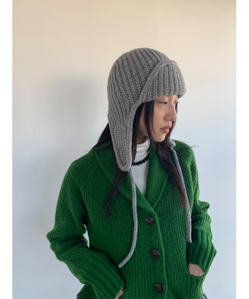 Didot.showroom ニット帽 ニットキャップ イヤーフラット