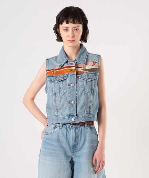 Levi's ベスト ジレ Levi's/リーバイス デニム ミディアム