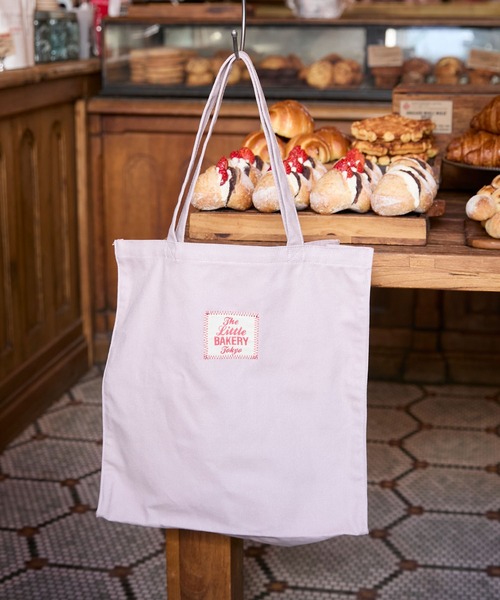 65 ＊Cherry＊ リトルサンダーベーカリー 中トートバッグ forksy.（フォルクシー） トートバッグ 「The Little BAKERY TOKYO