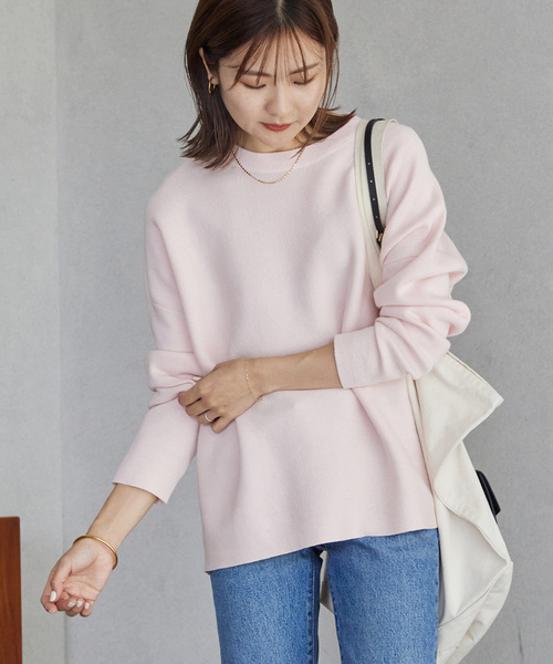 美品 イエナ ラ ブークル 上質 カシミヤ ウール 金ボタン 長袖ニット ピンク IENA」 長袖ニット - ピンク レディース（美品 イエナ ラ