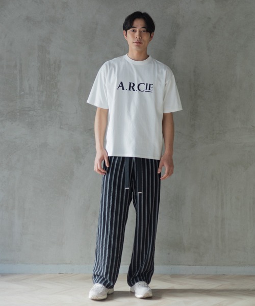 「AMERICAN RAG CIE」ラグビーシャツ（ユニセックス） レディース メンズ セール】【AMERICAN RAG CIE】ラインロゴTシャツ（ユニセックス