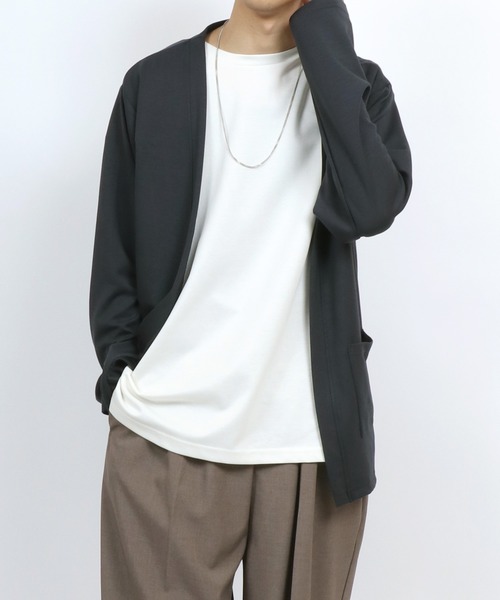 CommeDesGarçonsHommePlus ノーカラー　中綿 ANPAS カーディガン Cool Touch Smooth fabric No Color Jacket