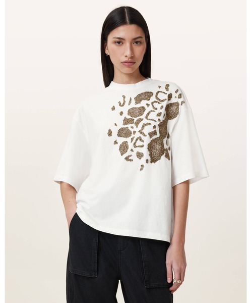 tシャツ AMELIE FLOW EMBELLISHED T-SHIRT | AMELIE フロー 装飾 Tシャツ レディース