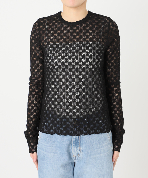 セール】Petiteフラワーレースプルオーバー（Tシャツ/カットソー