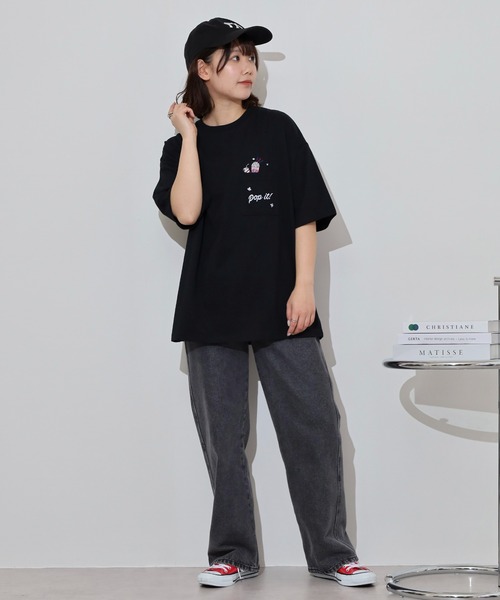 FUNALIVE（ファンアライブ） tシャツ オーバーサイズ ポケ付き刺繍