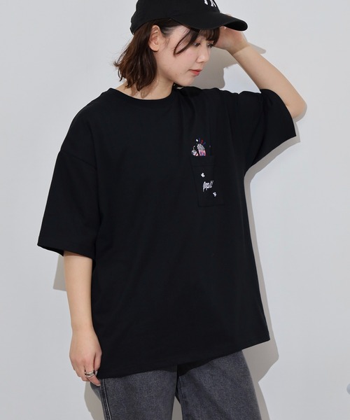 FUNALIVE（ファンアライブ） tシャツ オーバーサイズ ポケ付き刺繍