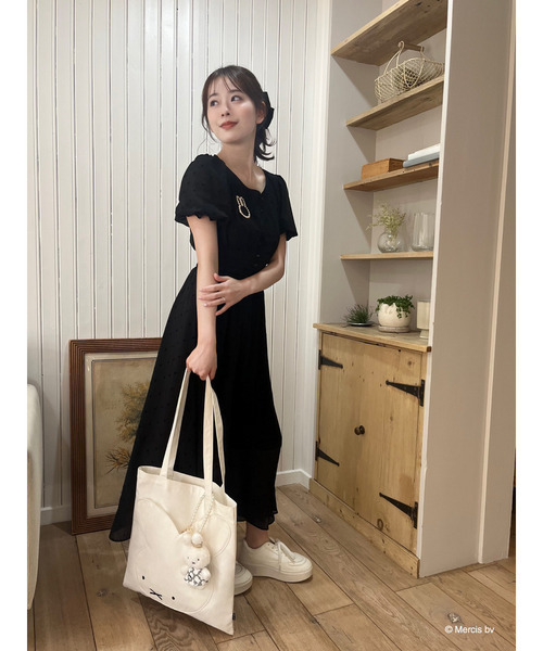 Miffy（ミッフィー） ワンピース 総柄フレアワンピース : ZOZOTOWN