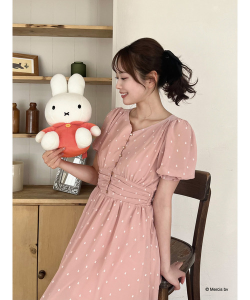 Miffy（ミッフィー） ワンピース 総柄フレアワンピース : ZOZOTOWN