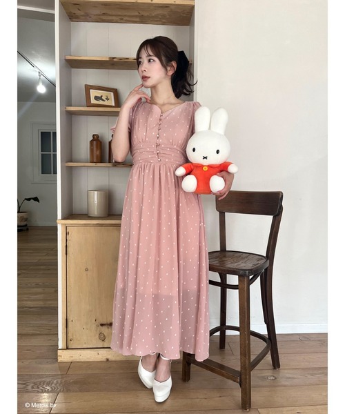 新品☆3L♪グレー系チェック♪ミーアMIIAマキシ丈おでかけ