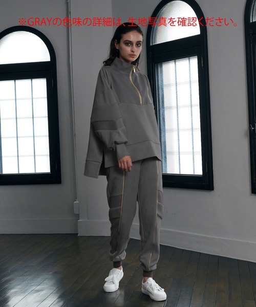 異素材切替スウェットパンツ THEODORIC.dy（セオドリックディ） スウェットパンツ ジャージ 異素材