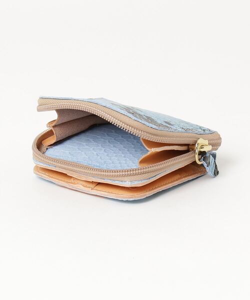 IL BISONTE 2025春夏限定 スネークシリーズ 長財布(ブルー) IL BISONTE 財布 / WALLET SNAKE PRINT 2025 SPRING SUMMER